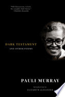 Dark Testament: and Other Poems