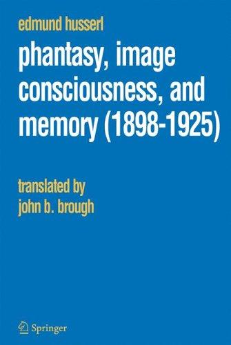 Cover of Phantasy, Image Consciousness and Memory, 1898-1925