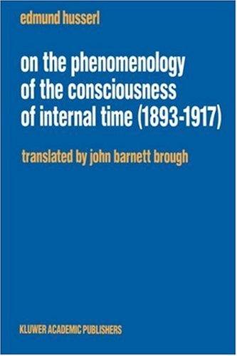 Cover of On the Phenomenology of the Consciousness of Internal Time