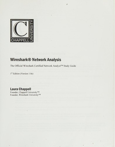 Cover of Wireshark Network Analysis: The Official Wireshark Certified Network Analyst Study Guide